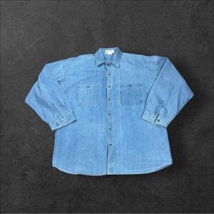 Vintage Gitano‎ Denim Shirt Cut 2801B Mens Size Xl  Very Oversized USA